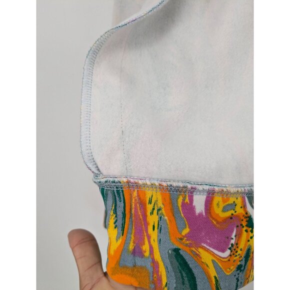 BP Hoodie Unisex Size M Pullover Swirl Marble Abstract Streetwear Athleisure 90s - Picture 5 of 11